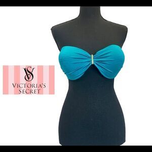 𝅺VICTORIA’S Secret Bombshell blue bikini top Sz 34DD/M/L/12